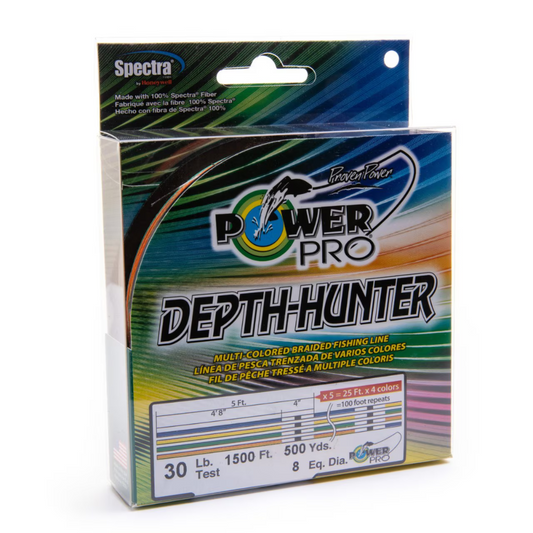 Shimano - PowerPro Braided Line Depth-Hunter 300m 0.19mm 13kg Multi Color