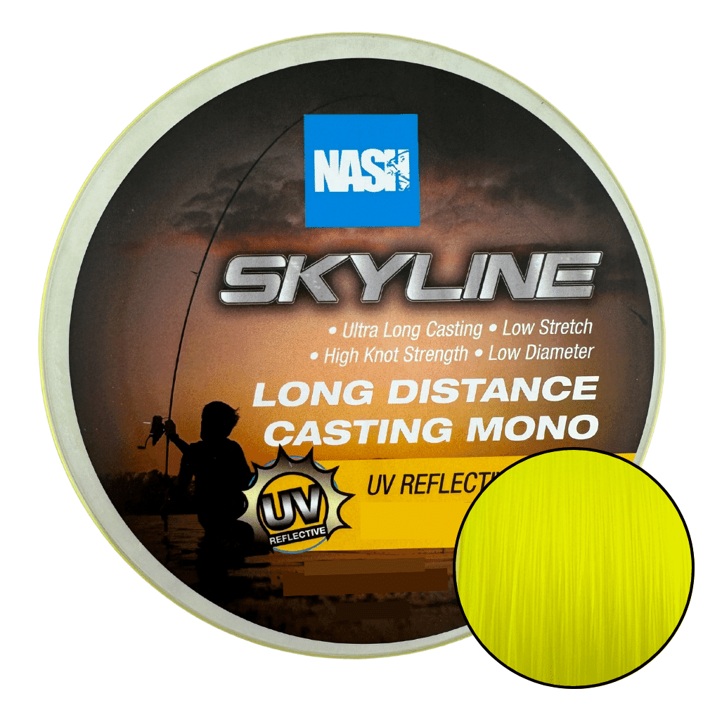 Nash Skyline Long Distance Mono UV Gelb 0,30 mm 12 lbs 1000 m