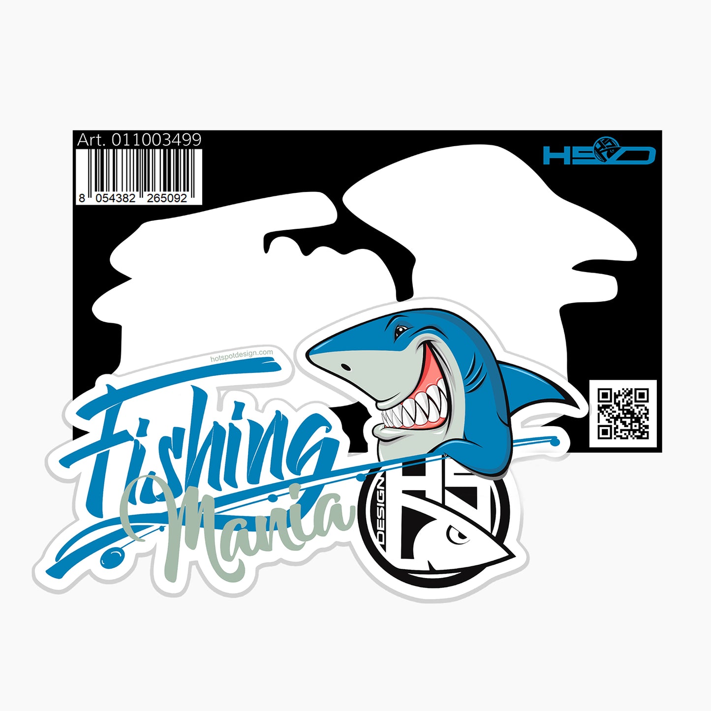 Hotspot Design - Sticker Fishing Mania cm 16,5x9