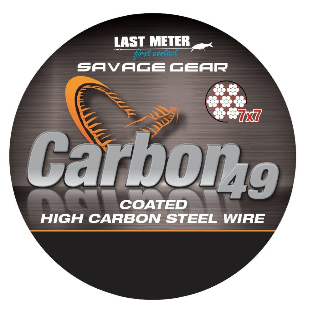 Savage Gear CARBON49 STAHLDRAHT 10M 0,60MM 16KG 35LBS CG
