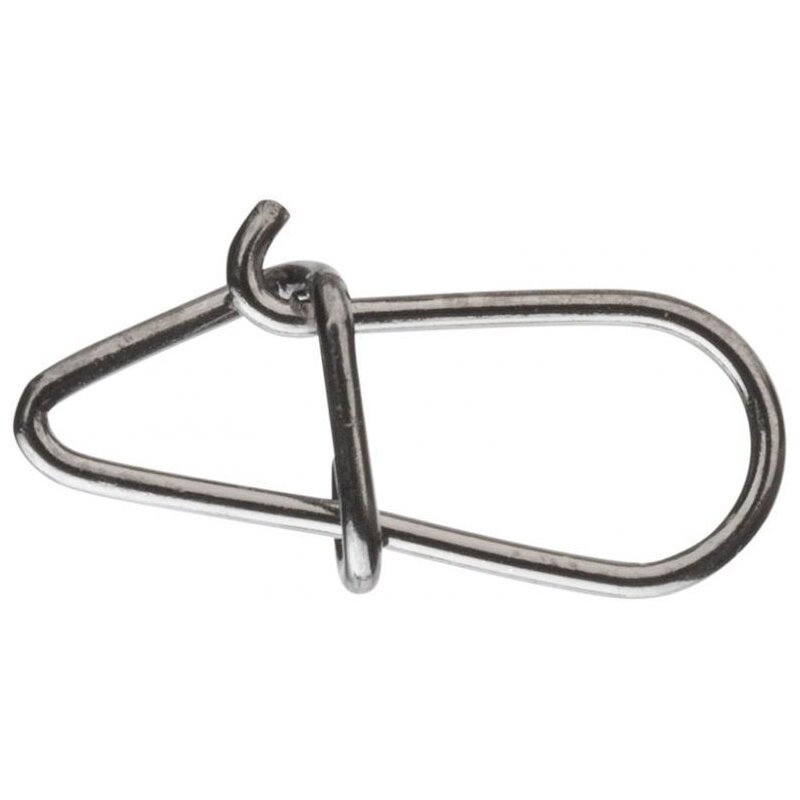 DAIWA Egg Snap 1 25kg 10Stk. durable stainless steel snap for fishing, ideal for terminal tackle and swivels, pack of 10.