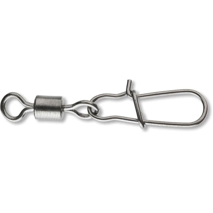 DAIWA Fast Lock Swivel Gr.2 18kg 10Stk. featuring a durable metal construction with a secure locking mechanism for fishing tackle setups.